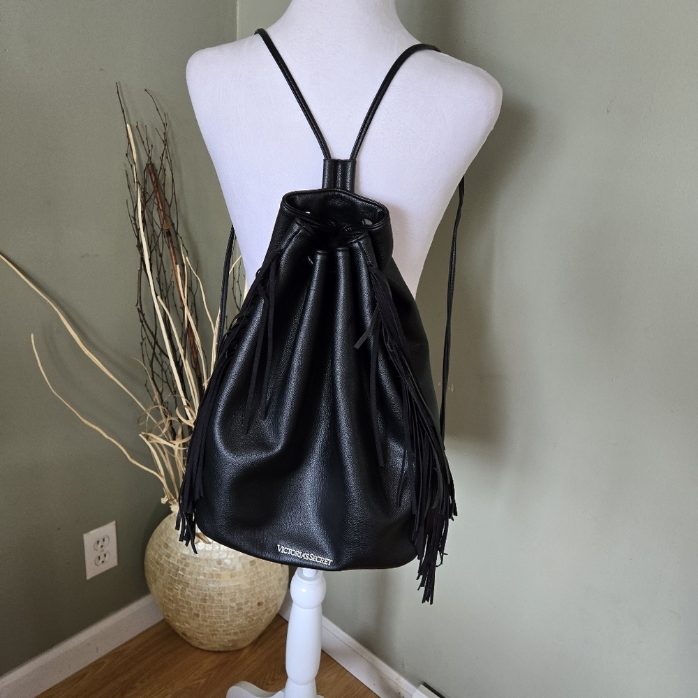 Victoria secrets Backpack with Fringes Black
